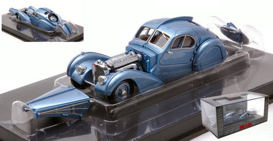 MODELLINO IN SCALA COMPATIBILE CON BUGATTI TYPE 57 SC ATLANTIC 1936 LIGHT BLUE MET.1:43 RIO RI4687