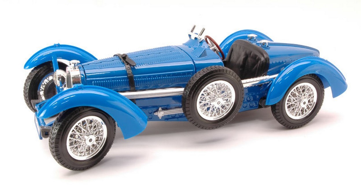 MODELLINO IN SCALA COMPATIBILE CON BUGATTI TYPE 59 1934 BLUE 1:18 BURAGO BU12062