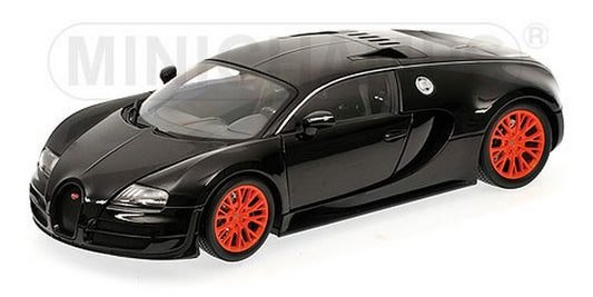 SCALE MODEL COMPATIBLE WITH BUGATTI VEYRON SUPER SPORT 2010 BLACK METALLIC 1:18 MINICHAMPS PM100110842
