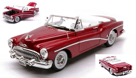 SCALE MODEL COMPATIBLE WITH BUICK SKYLARK CONVERTIBLE METALLIC RED 1:18 MOTORMAX MTM73129R