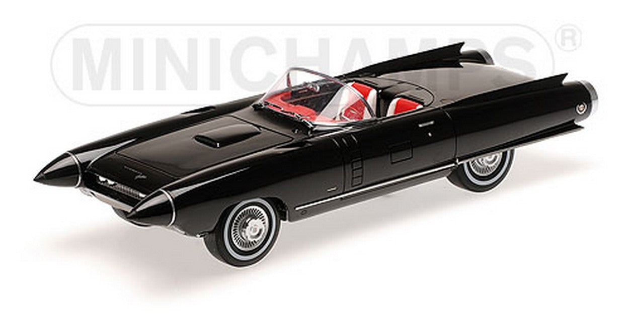 MODELLINO IN SCALA COMPATIBILE CON CADILLAC CYCLONE XP 74 1959 BLACK 1:18 MINICHAMPS PM107148221