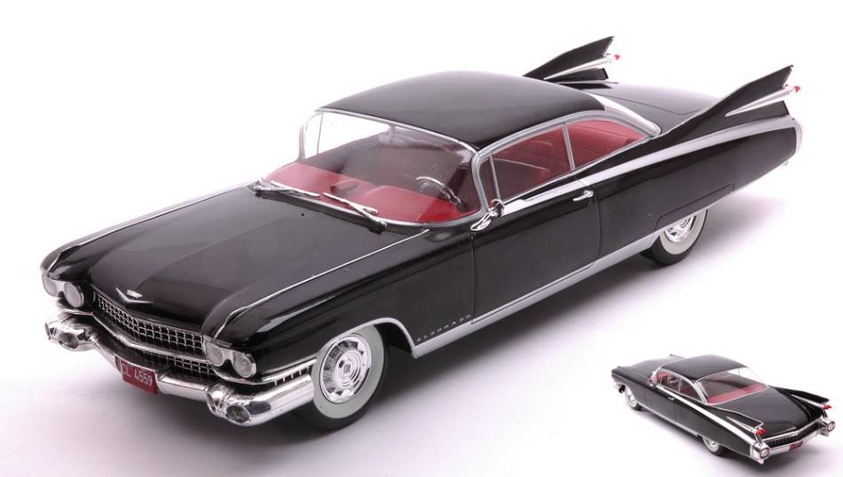 MODELLINO IN SCALA COMPATIBILE CON CADILLAC ELDORADO 1959 BLACK 1:24 WHITEBOX WB124145