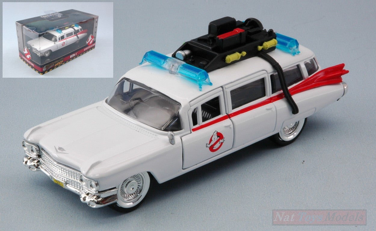 SCALE MODEL COMPATIBLE WITH CADILLAC GHOSTBUSTERS 1959 ECTO-1 cm 12.5 JADA TOYS JADA99748