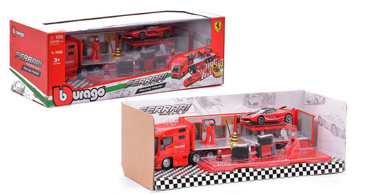 SCALE MODEL COMPATIBLE WITH FERRARI CORSE CUSTOMER TRUCKS C/FXX 1:43 BURAGO BU31202B