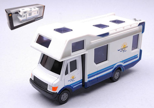 MODELLINO IN SCALA COMPATIBILE CON CAMPER MERCEDES HOME MOBILE WHITE 1:43 CARARAMA CA4-93510