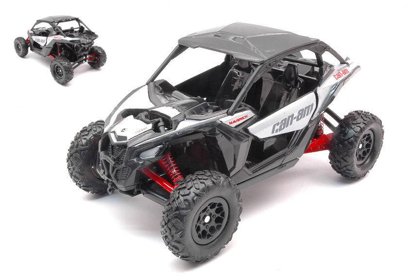 MODELLINO IN SCALA COMPATIBILE CON CAN-AM MAVERICK X3 TURBO SILVER 1:20 NEW RAY NY58193S