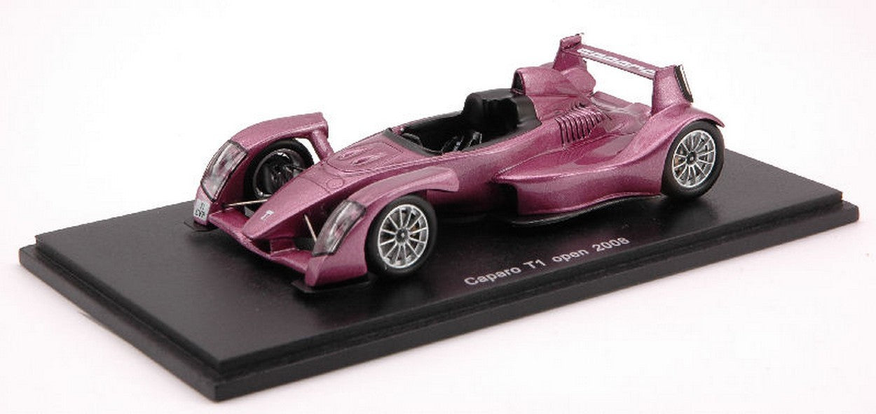 MODELLINO IN SCALA COMPATIBILE CON CAPARO T 1 OPEN 2008 PURPLE 1:43 SPARK MODEL S0629