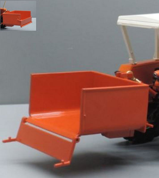 MODELLINO IN SCALA COMPATIBILE CON CASSONETTO ARANCIO CON ATTACCO IDRAULICO A TRE PUNTI 1:32 REPLICAGRI REPLI140O