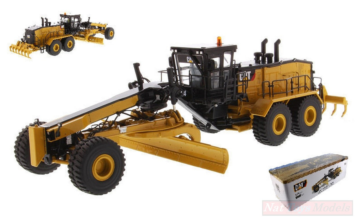 SCALE MODEL COMPATIBLE WITH CAT 24 MOTOR GRADER 1:50 DIECAST MASTER DM85552