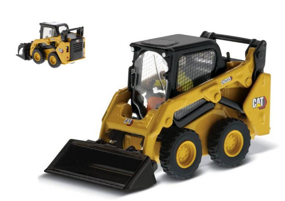 SCALE MODEL COMPATIBLE WITH CAT 242D3 SKID STEER LOADER 1:50 DIECAST MASTER DM85676