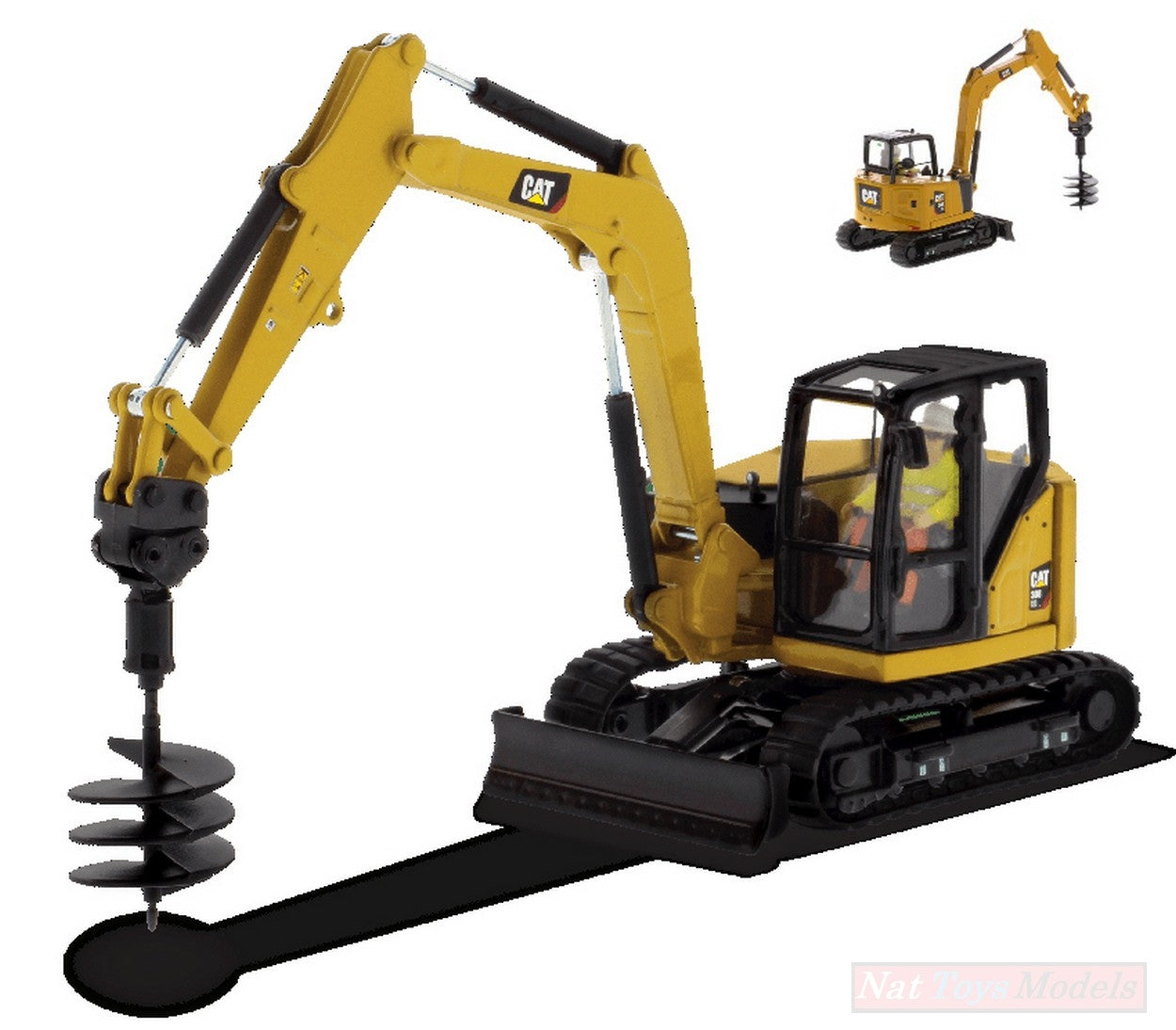 SCALE MODEL COMPATIBLE WITH CAT 308C CR EXCAVATOR 1:50 DIECAST MASTER DM85596