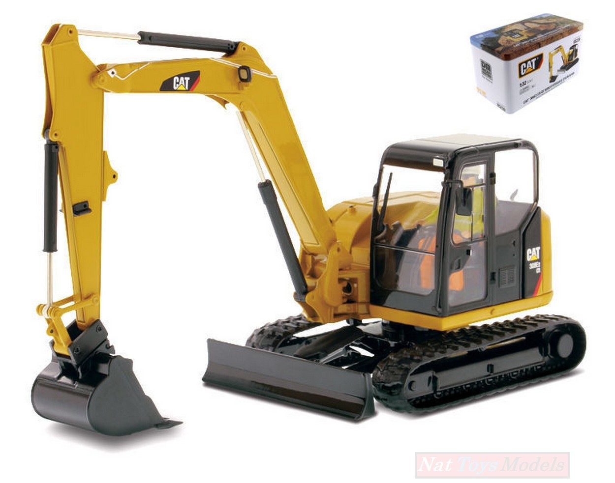 SCALE MODEL COMPATIBLE WITH CAT 308E2 CR SB MINI HYDRAULIC EXCAVATOR 1:32 DIECAST MASTER DM85239