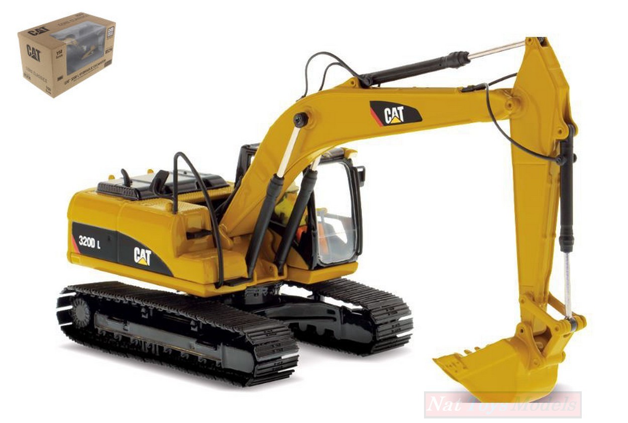 SCALE MODEL COMPATIBLE WITH CAT 320D L HYDRAULIC EXCAVATOR 1:50 DIECAST MASTER DM85214