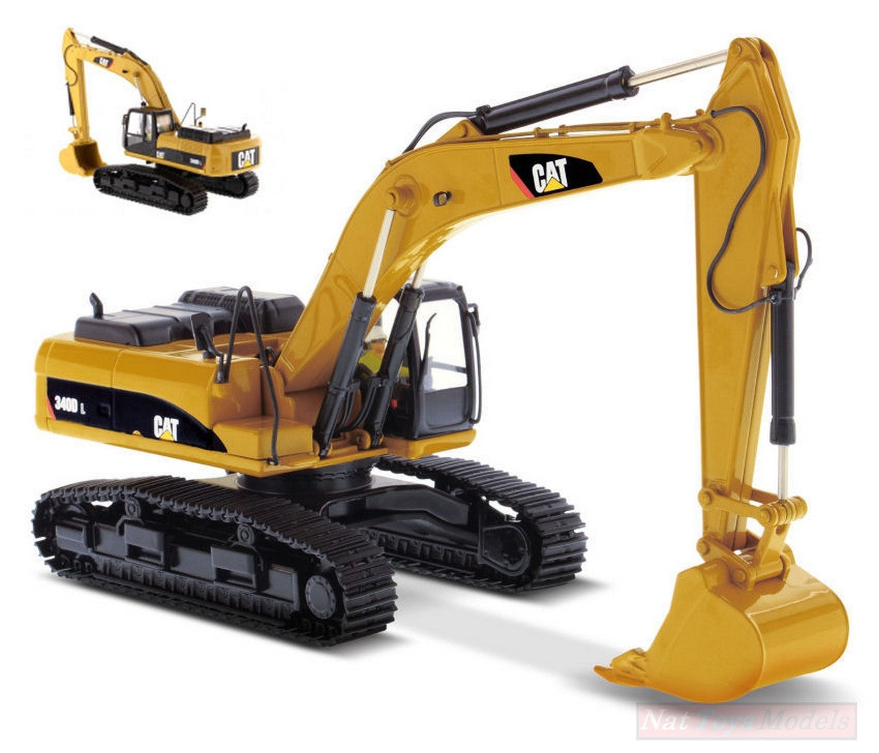 SCALE MODEL COMPATIBLE WITH CAT 340D HYDRAULIC EXCAVATOR 1:50 DIECAST MASTER DM85908