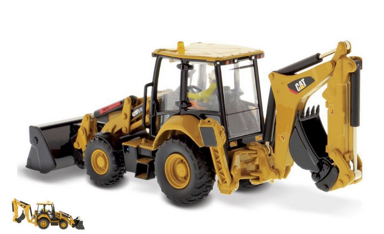SCALE MODEL COMPATIBLE WITH CAT 420F2 IT BACKHOE LOADER PIVOT 1:50 DIECAST MASTER DM85233
