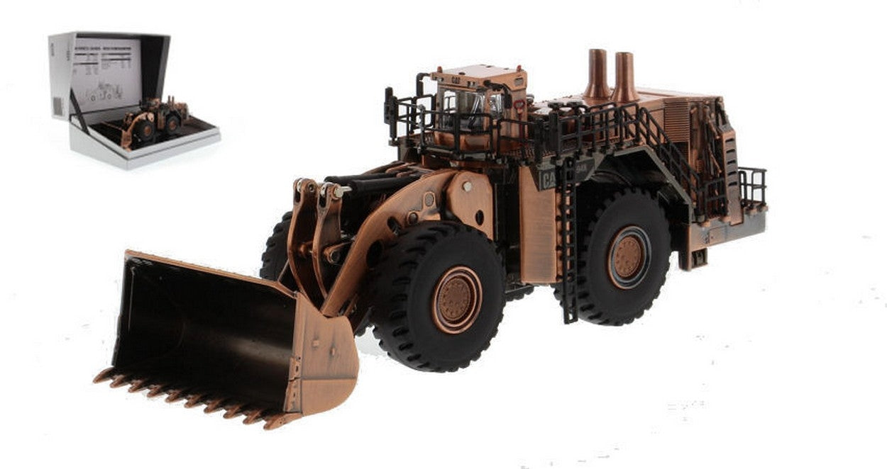 SCALE MODEL COMPATIBLE WITH CAT 994K WHEEL LOADER COPPER FINISH 1:125 DIECAST MASTER DM85672