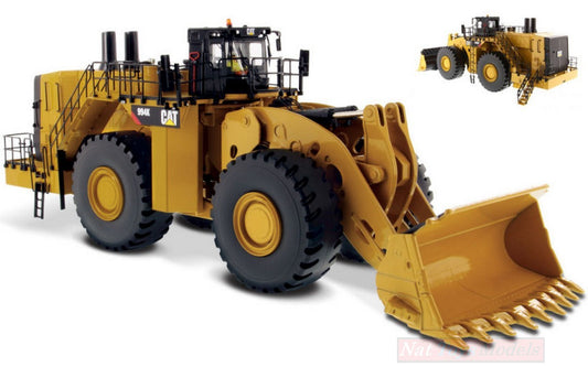 SCALE MODEL COMPATIBLE WITH CAT 994K WHEEL LOADER YELLOW 1:50 DIECAST MASTER DM85505