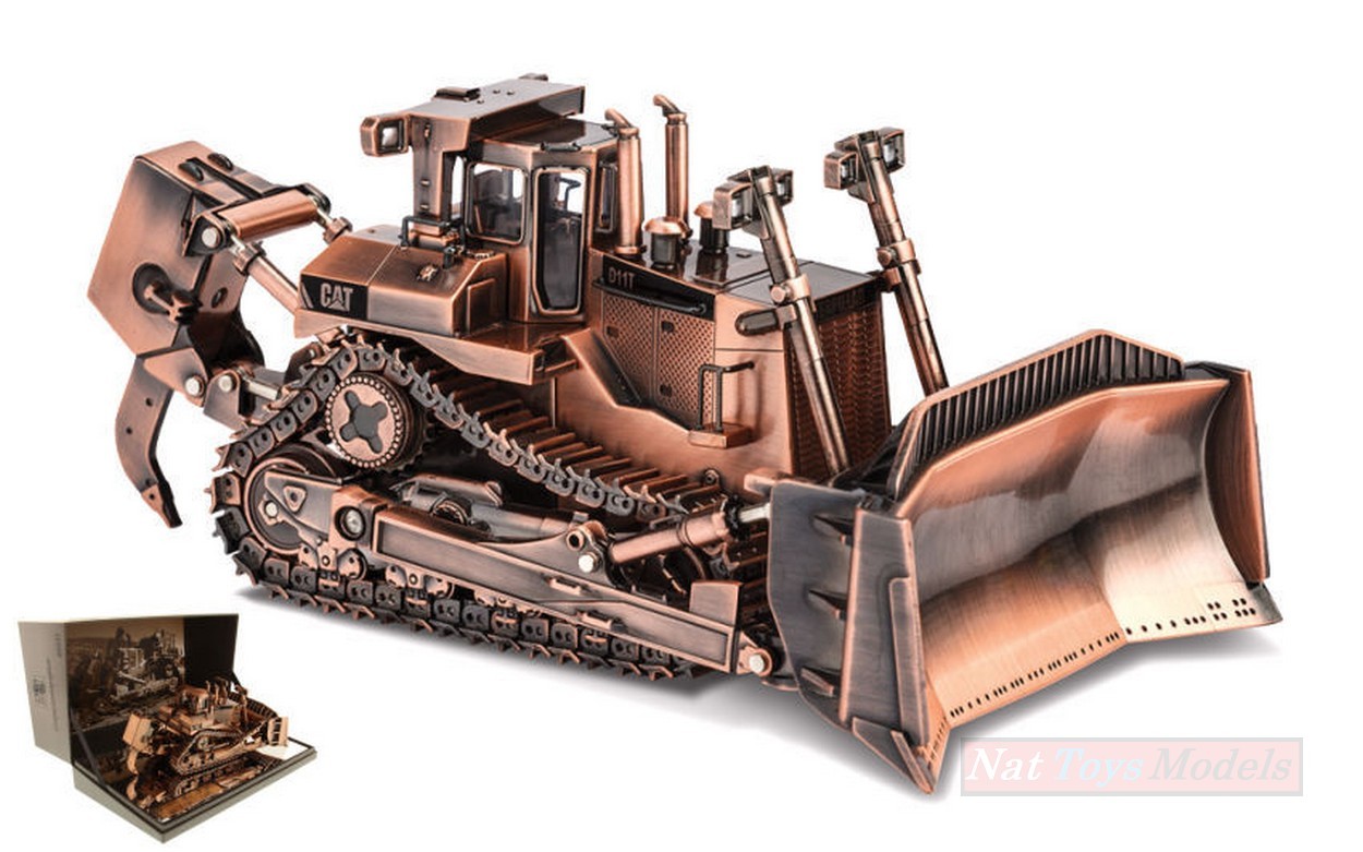 SCALE MODEL COMPATIBLE WITH CAT D11T TRACK TYPE TRACTOR COPPER FINISH 1:50 DIECAST MASTER DM85517