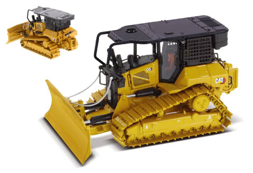 SCALE MODEL COMPATIBLE WITH CAT D5 LGP TRACK TYPE TRACTOR FIRE FIGHTER 1:50 DIECAST MASTER DM85952