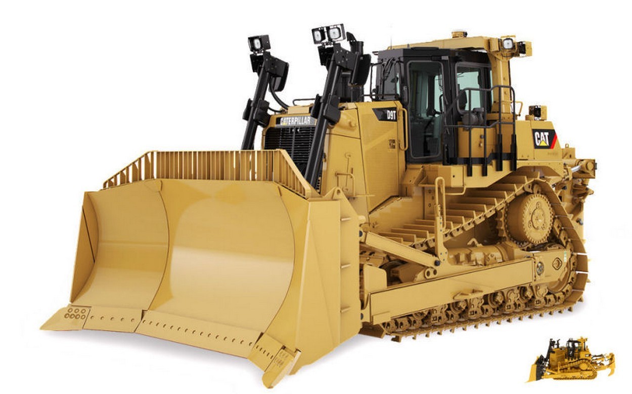 SCALE MODEL COMPATIBLE WITH CAT D9T TRACK TYPE TRACTOR 1:50 DIECAST MASTER DM85944