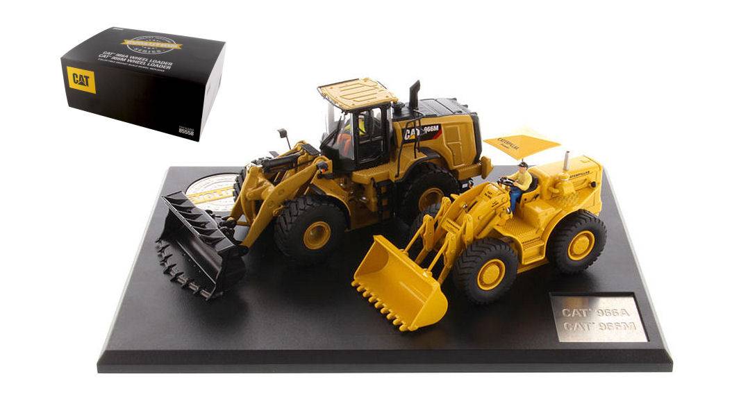 SCALE MODEL COMPATIBLE WITH CAT WHEEL LOADER EVOLUTION SERIES 966A+966M 1:50 DIECAST MASTER DM85558