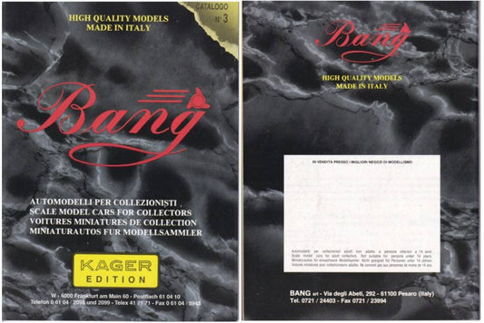 MODEL BOOK CATALOG BANG 1993 N.3 PAGE 40 A5 FORMAT BANG BGCAT1993-3