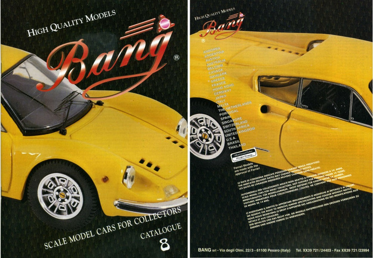 LIBRO MODELLINI CATALOGO BANG 1998 ED.8 PAG.64 BANG BGCAT1998