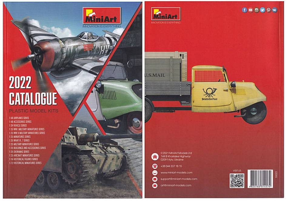 MODEL BOOK MINIART 2022 CATALOG PAGE 111 MINIART MINCAT2022
