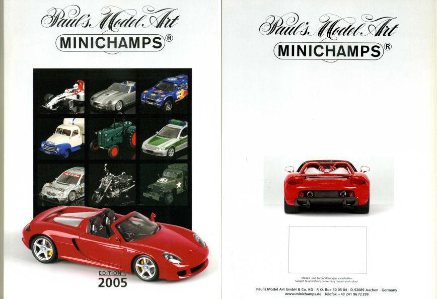 LIVRE MODÈLES CATALOGUE MINICHAMPS 2005 ÉDITION 1 PAGE 234 MINICHAMPS PMCAT2005-1
