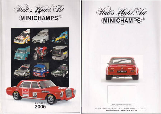 LIVRE MODÈLES CATALOGUE MINICHAMPS 2006 ÉDITION 1 PAGE 250 MINICHAMPS PMCAT2006-1