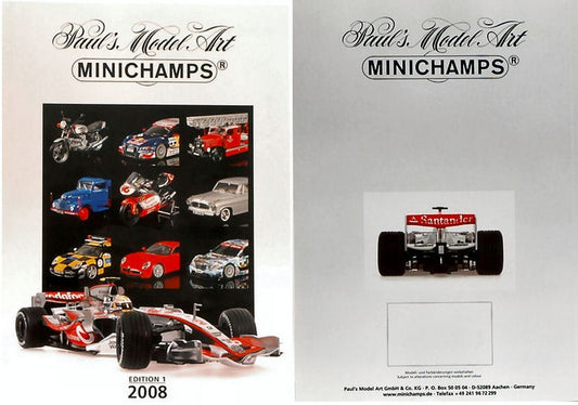 CATALOGUE DE MAQUERIE MINICHAMPS 2008 PAGE 219 MINICHAMPS PMCAT2008