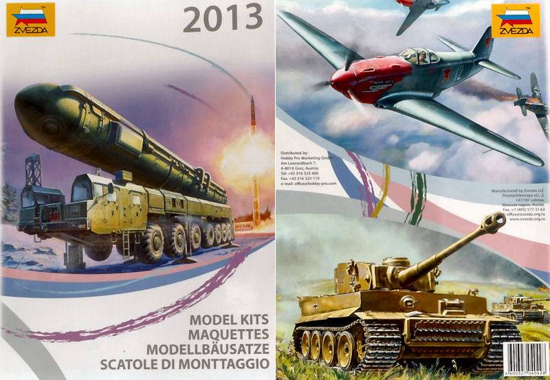 LIVRE DE MODÈLES CATALOGUE ZVEZDA 2013 ZVEZDA ZCAT2013 MOULÉ DIE