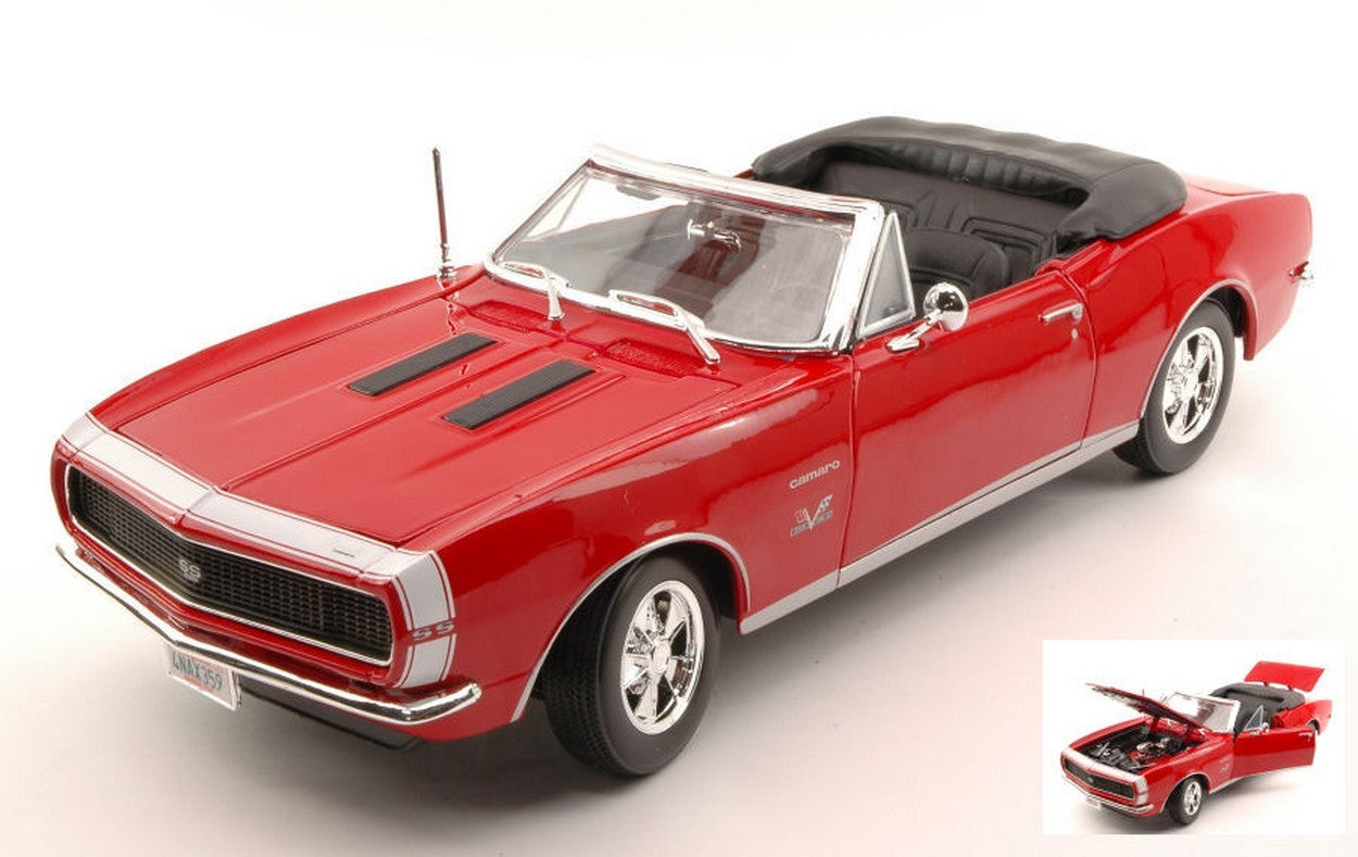 MODELLINO IN SCALA COMPATIBILE CON CHEVROLET CAMARO SS 396 1967 RED 1:18 MAISTO MI31684R