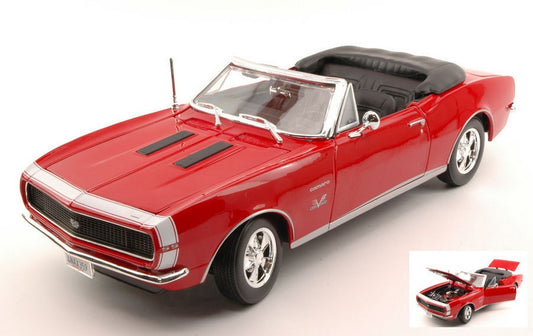 MODELLINO IN SCALA COMPATIBILE CON CHEVROLET CAMARO SS 396 1967 RED 1:18 MAISTO MI31684R