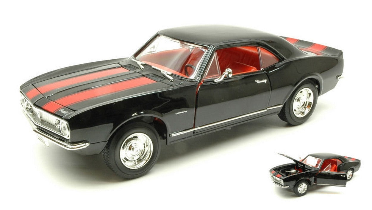 MODELLINO IN SCALA COMPATIBILE CON CHEVROLET CAMARO Z 28 1967 BLACK 1:18 YAT MING YM92188BK