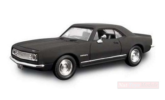 MODELLINO IN SCALA COMPATIBILE CON CHEVROLET CAMARO Z-28 1967 MATT BLACK 1:43 LUCKY DIE CAST LDC94216MBK