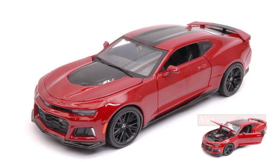 MODELLINO IN SCALA COMPATIBILE CON CHEVROLET CAMARO ZL1 2017 RED 1:24 MAISTO MI31512R
