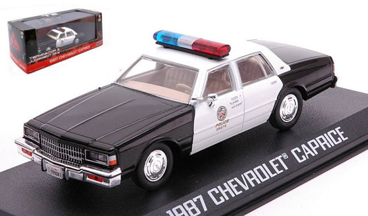 MODELLINO IN SCALA COMPATIBILE CON CHEVROLET CAPRICE 1987 METROPOLITAN POLICE TERMINATOR 2 1991 1:43 GREENLIGHT GREEN86582