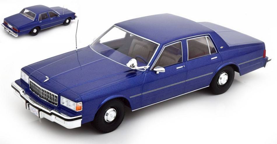 SCALE MODEL COMPATIBLE WITH CHEVROLET CAPRICE FBI POLICE MET.DARK BLUE 1:18 MODELCARGROUP MCG18388