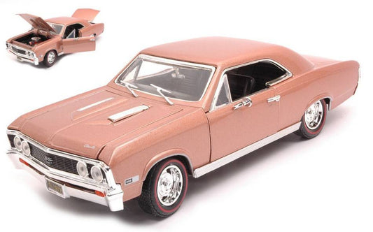 MODELLINO IN SCALA COMPATIBILE CON CHEVROLET CHEVELLE SS396 1967 GOLDEN BROWN 1:18 MOTORMAX MTM73104GD