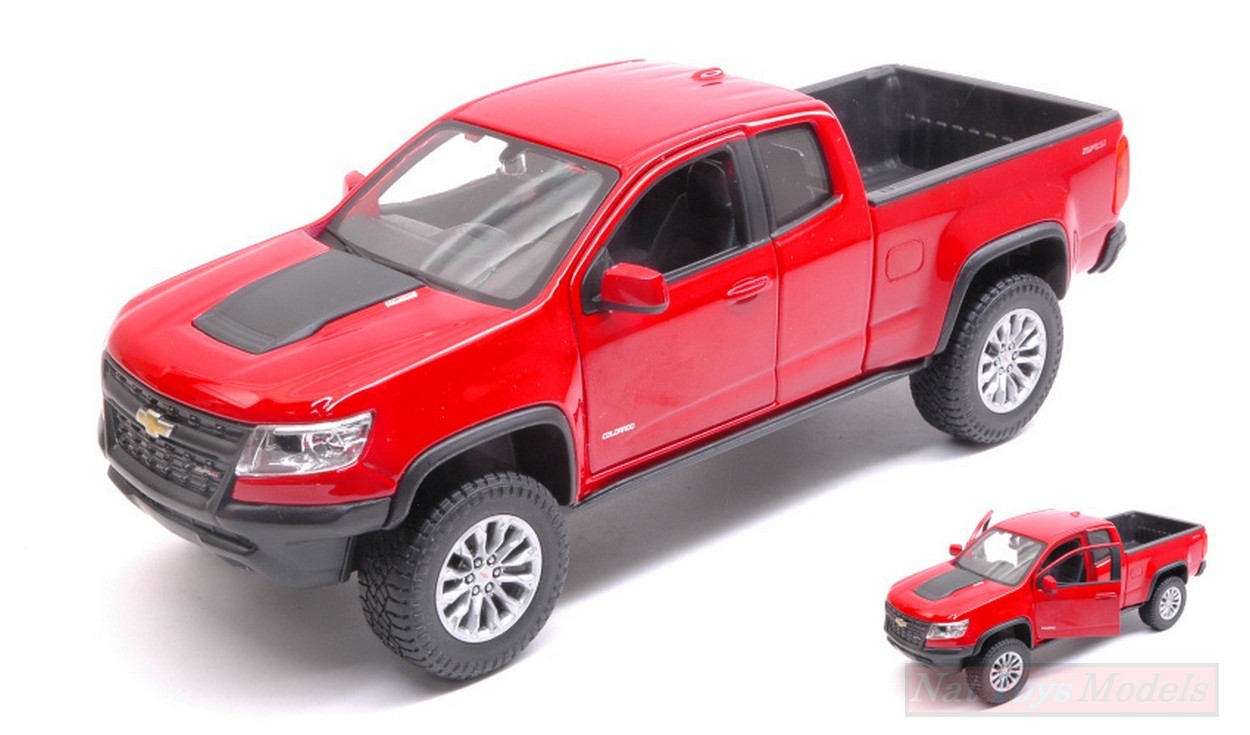 MODELE REDUIT COMPATIBLE AVEC CHEVROLET COLORADO ZR2 2017 ROUGE 1:27 MAISTO MI31517R
