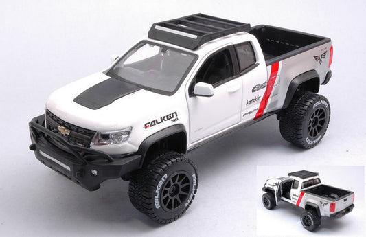 SCALE MODEL COMPATIBLE WITH CHEVROLET COLORADO ZR2 PICK UP 2017 WHITE 1:27 MAISTO MI32534