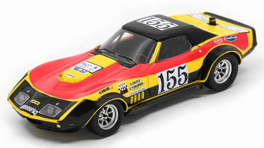SCALE MODEL COMPATIBLE WITH CHEVROLET CORVETTE C3 N.155 TOUR DE FRANCE 1970 GREDER-PERRAMOND 1:43 SPARK MODEL SF283