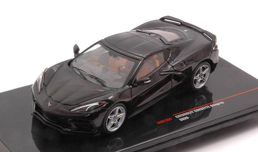 SCALE MODEL COMPATIBLE WITH CHEVROLET CORVETTE C8 2020 BLACK 1:43 IXO MODEL MOC304