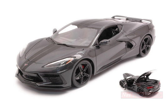 SCALE MODEL COMPATIBLE WITH CHEVROLET CORVETTE STINGRAY 2020 GRAY 1:18 MAISTO MI31447G