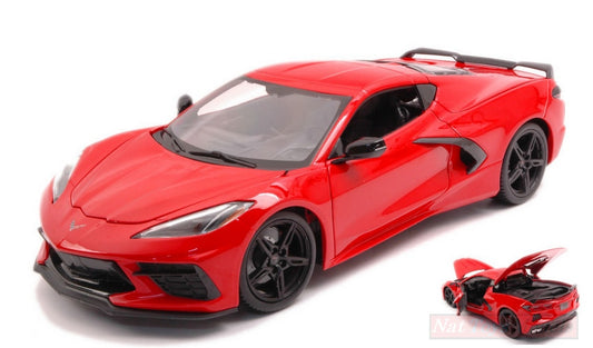 SCALE MODEL COMPATIBLE WITH CHEVROLET CORVETTE STINGRAY 2020 RED 1:18 MAISTO MI31447R