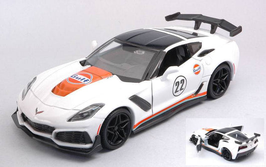 SCALE MODEL COMPATIBLE WITH CHEVROLET CORVETTE ZR1 2019 GULF 1:24 MOTORMAX MTM79657