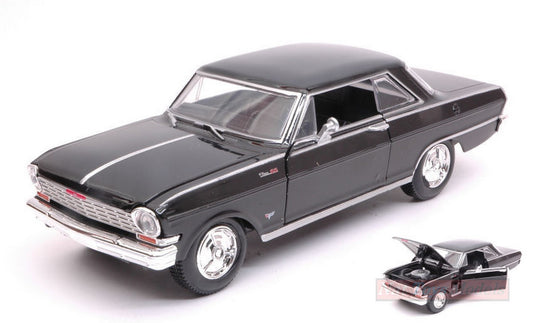 SCALE MODEL COMPATIBLE WITH CHEVY NOVA 1964 BLACK 1:24 NEW RAY NY71823BK