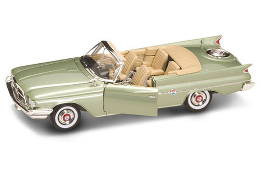 SCALE MODEL COMPATIBLE WITH CHRYSLER 300 F 1960 LIGHT GREEN METALLIC 1:18 YAT MING YM92748