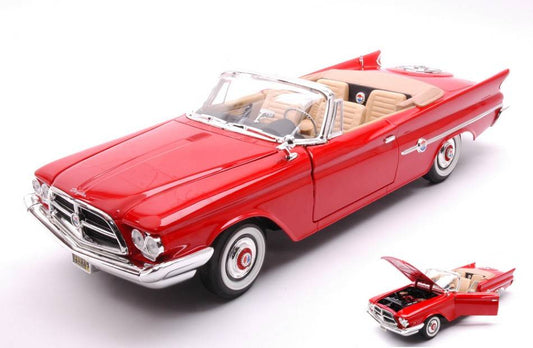 SCALE MODEL COMPATIBLE WITH CHRYSLER 300F 1960 RED 1:18 LUCKY DIE CAST LDC92748R